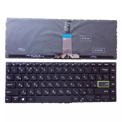 Asus S4600 S4600EQ S4600FL S4600IA S4600EA S4600FA black backlit Russian RU keyboard