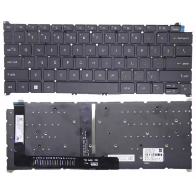 Acer Swift Edge 16 SFA16-41, SFA16-42, SFE16-42, backlit US keyboard black