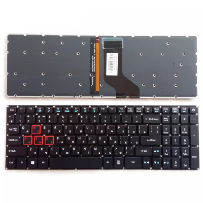 Acer VN7 571G 591G MS2391 MS2395 V5-573G 552G 572G backlit Russian RU keyboard