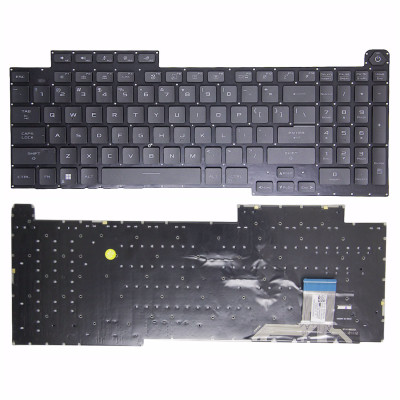 Asus ROG Strix SCAR 17 SE G733CW, G733CX, Strix SCAR 17 X3D G733PYV, G733PZV, RGB backlit US keyboard