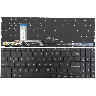 Asus Vivobook M1603, M1603QA, M1605, M1605YA, black backlit US keyboard Asus Vivobook M1603, M1603QA, M1605, M1605YA, black backlit US keyboard