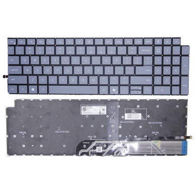 Dell Inspiron 16 5640, Inspiron 16 5645, 16 PLUS DB16250, DB16255, gray backlit US keyboard