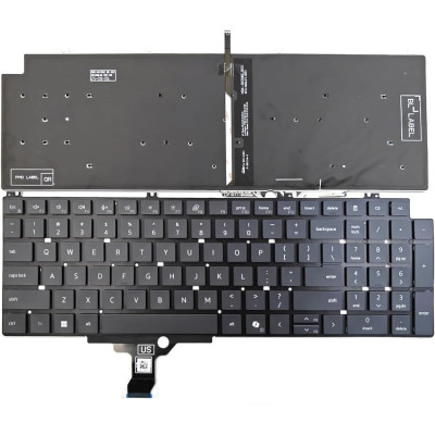 Dell Pro Max 16 MC16250, MC16255, 16 Plus MB16250, MB18250, P142F, P53E, backlit US keyboard