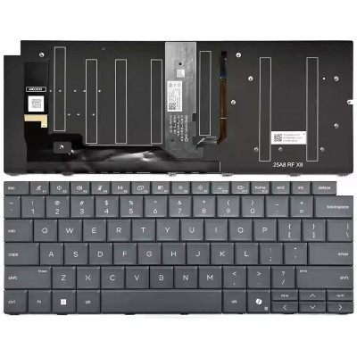 HP EliteBook X G2i, G2a, G2q, 14 inch, HSN-I65C-4, backlit US keyboard gray HP EliteBook X G2i, G2a, G2q, 14 inch, HSN-I65C-4, backlit US keyboard gray