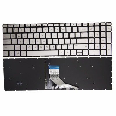 HP PAVILION X360 15-CR, 15T-CR, 15-CS, 15T-CS, 15-CW, 15Z-CW, 15-CX, 15T-CX, silver backlit US keyboard HP PAVILION X360 15-CR, 15T-CR, 15-CS, 15T-CS, 15-CW, 15Z-CW, 15-CX, 15T-CX, silver backlit US keyboard