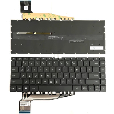 HP Pavilion 13-BE, 14-EH, 14-EY, 14-EW, backlit US keyboard black F1 smile