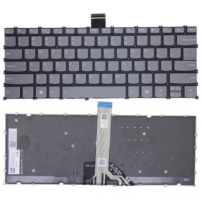 Lenovo yoga Slim 6 14IAP8 14IRP8 14APU8 14IRH8, gray backlit US keyboard AI
