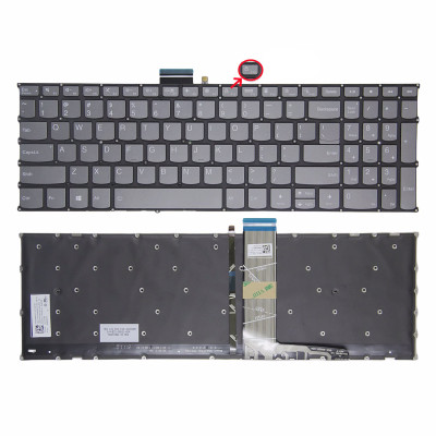 Lenovo IdeaPad Slim 7-15IIL05 7-15ITL05, gray backlit F10 lock US keyboard