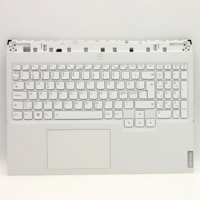 Lenovo Legion 5 Pro 16ITH6H 5CB1D05438 white backlit Norwegian NE NR keyboard palmrest Lenovo Legion 5 Pro 16ITH6H 5CB1D05438 white backlit Norwegian NE NR keyboard palmrest